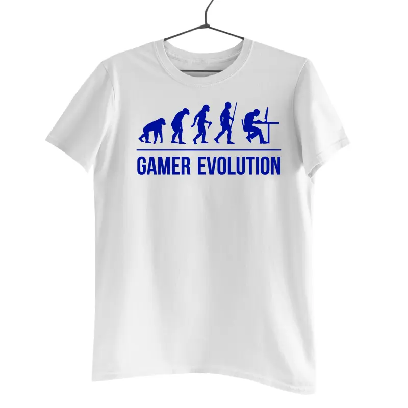 Evolution gamer, tricou cu mesaj